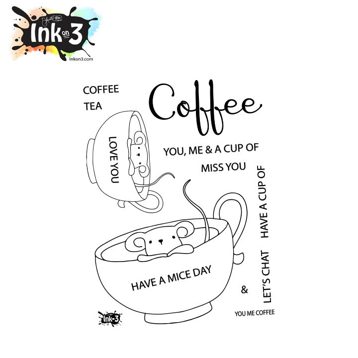 You Me Coffee 3x4 Clear Stamp Set