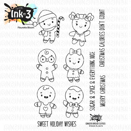 Gingerbread Cuties 4x6 stamp set